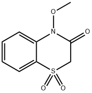 4-Methoxy-2H-1,4-benzothiazin-3(4H)-one 1,1-dioxide Struktur