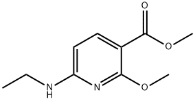 3-Pyridinecarboxylicacid,6-(ethylamino)-2-methoxy-,methylester(9CI) Struktur