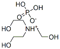 tris(2-hydroxyethyl)ammonium dihydrogen phosphate Struktur