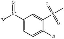 1-chloro-2-(methylsulphonyl)-4-nitrobenzene Struktur