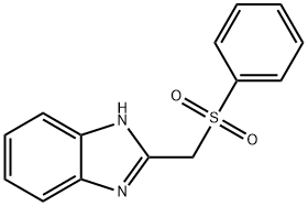 2-BENZENESULFONYLMETHYL-1H-BENZOIMIDAZOLE Struktur