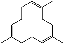 1,5,10-trimethylcyclododeca-1,5,9-triene  Struktur