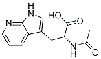 (R)-2-acetaMido-3-(1H-pyrrolo[2,3-b]pyridin-3-yl)propanoic acid Struktur