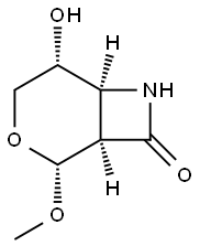 3-Oxa-7-azabicyclo[4.2.0]octan-8-one,5-hydroxy-2-methoxy-,(1R,2R,5R,6S)-(9CI) Struktur