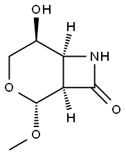 3-Oxa-7-azabicyclo[4.2.0]octan-8-one,5-hydroxy-2-methoxy-,(1R,2R,5S,6S)-(9CI) Struktur