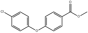 Benzoic acid, 4-(4-chlorophenoxy)-, methyl ester Struktur