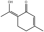 2-Cyclohexen-1-one, 6-(1-hydroxyethylidene)-3-methyl-, (6Z)- (9CI) Struktur