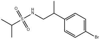 N-(2-(4-broMophenyl)propyl)propane-2-sulfonaMide Struktur