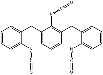 2,6-bis(o-isocyanatobenzyl)phenyl isocyanate Struktur