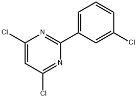 2-(3-CHLOROPHENYL)-4,6-DICHLOROPYRIMIDINE Struktur