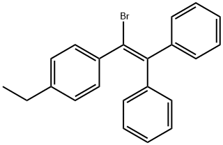 1-Bromo-2,2-diphenyl-1-(p-ethylphenyl)ethene Struktur