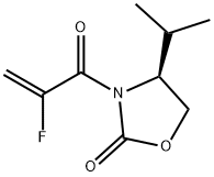 2-Oxazolidinone, 3-(2-fluoro-1-oxo-2-propenyl)-4-(1-methylethyl)-, (4S)- (9CI) Struktur