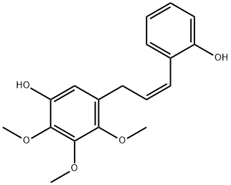 5-[(Z)-3-(2-Hydroxyphenyl)-2-propenyl]-2,3,4-trimethoxyphenol Struktur