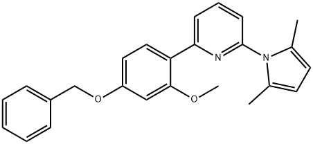 2-(4'BENZYLOXY-2'-METHOXY)PHENYL-5-(2'',5''-DIMETHYLPYRROLIDYL)PYRIDINE Struktur