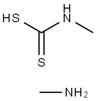 N-methyldithiocarbamic acid, compound with methylamine (1:1)