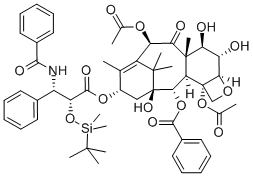 2’-O-(tert-Butyldimethylsilyl)-6a-hydroxypaclitaxel Struktur