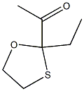 Ethanone, 1-(2-ethyl-1,3-oxathiolan-2-yl)- (9CI) Struktur