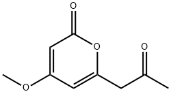 4-Methoxy-6-(2-oxopropyl)-2H-pyran-2-one Struktur