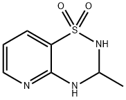 2H-Pyrido[2,3-e]-1,2,4-thiadiazine,3,4-dihydro-3-methyl-,1,1-dioxide(9CI) Struktur