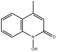 1-Hydroxy-4-methyl-2(1H)-quinolinone Struktur