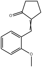 (E)-2-(2-Methoxybenzylidene)cyclopentanone Struktur