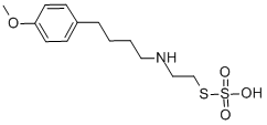 Ethanethiol, 2-(4-(p-methoxyphenyl)butyl)amino-, hydrogen thiosulfate Struktur