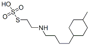 1-methyl-4-[4-(2-sulfosulfanylethylamino)butyl]cyclohexane Struktur