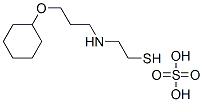 2-[[3-(Cyclohexyloxy)propyl]amino]ethanethiol sulfate Struktur