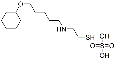 2-[[5-(Cyclohexyloxy)pentyl]amino]ethanethiol sulfate Struktur