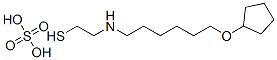 2-[6-(Cyclopentyloxy)hexyl]aminoethanethiol sulfate Struktur