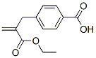 Benzenepropanoic acid, 4-carboxy--alpha--methylene-, -alpha--ethyl ester (9CI) Struktur