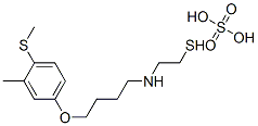 2-[4-(4-Methylthio-m-tolyloxy)butyl]aminoethanethiol sulfate Struktur