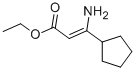 3-AMINO-3-CYCLOPENTYL-2-PROPENOIC ACID ETHYL ESTER Struktur