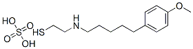 2-[5-(p-Methoxyphenyl)pentyl]aminoethanethiol sulfate Struktur