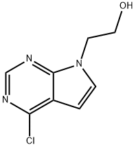 2-(4-CHLORO-7H-PYRROLO[2,3-D]PYRIMIDIN-7-YL)ETHANOL Struktur