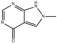 4H-Pyrazolo[3,4-d]pyrimidin-4-one, 2,5-dihydro-2-methyl- (9CI) Struktur