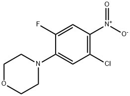 4-(5-CHLORO-2-FLUORO-4-NITRO-PHENYL)-MORPHOLINE Struktur