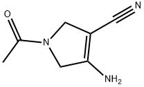 1-ACETYL-4-AMINO-2,5-DIHYDRO-1H-PYRROLE-3-CARBONITRILE Struktur