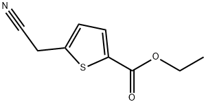 2-ACETONITRILTHIOPHENE-5-CARBOXYLIC ACID ETHYL ESTER Struktur