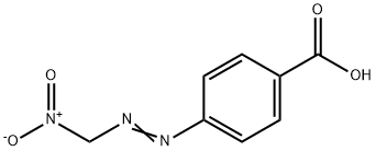 Benzoic acid, 4-[(nitromethyl)azo]- (9CI) Struktur