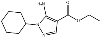 ethyl 5-amino-1-cyclohexyl-pyrazole-4-carboxylate Struktur