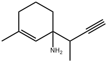 2-Cyclohexen-1-amine,  3-methyl-1-(1-methyl-2-propynyl)-  (9CI) Struktur