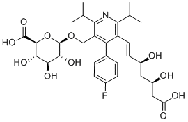 Desmethyl Cerivastatin-O-b-D-glucuronide Struktur