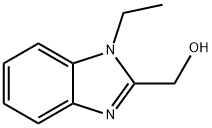 (1-ethyl-1H-benzoimidazol-2-yl)methanol Struktur