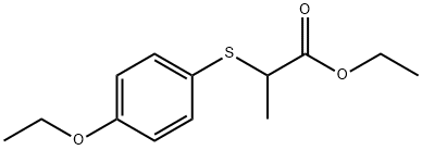 2-[(4-ETHOXYPHENYL)THIO]-PROPANOIC ACID ETHYL ESTER Struktur