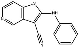 Thieno[3,2-c]pyridine-3-carbonitrile, 2-(phenylamino)- (9CI) Struktur