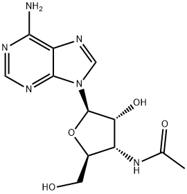 3'-(Acetylamino)-3'-deoxyadenosine Struktur