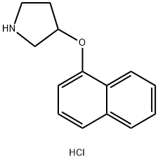 R-3-(1-NAPHTHALENYLOXY)-PYRROLIDINE HYDROCHLORIDE Struktur