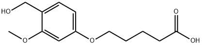 5-(4-HYDROXYMETHYL-3-METHOXYPHENOXY)VALERIC ACID Struktur