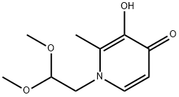 4(1H)-Pyridinone, 1-(2,2-dimethoxyethyl)-3-hydroxy-2-methyl- (9CI) Struktur